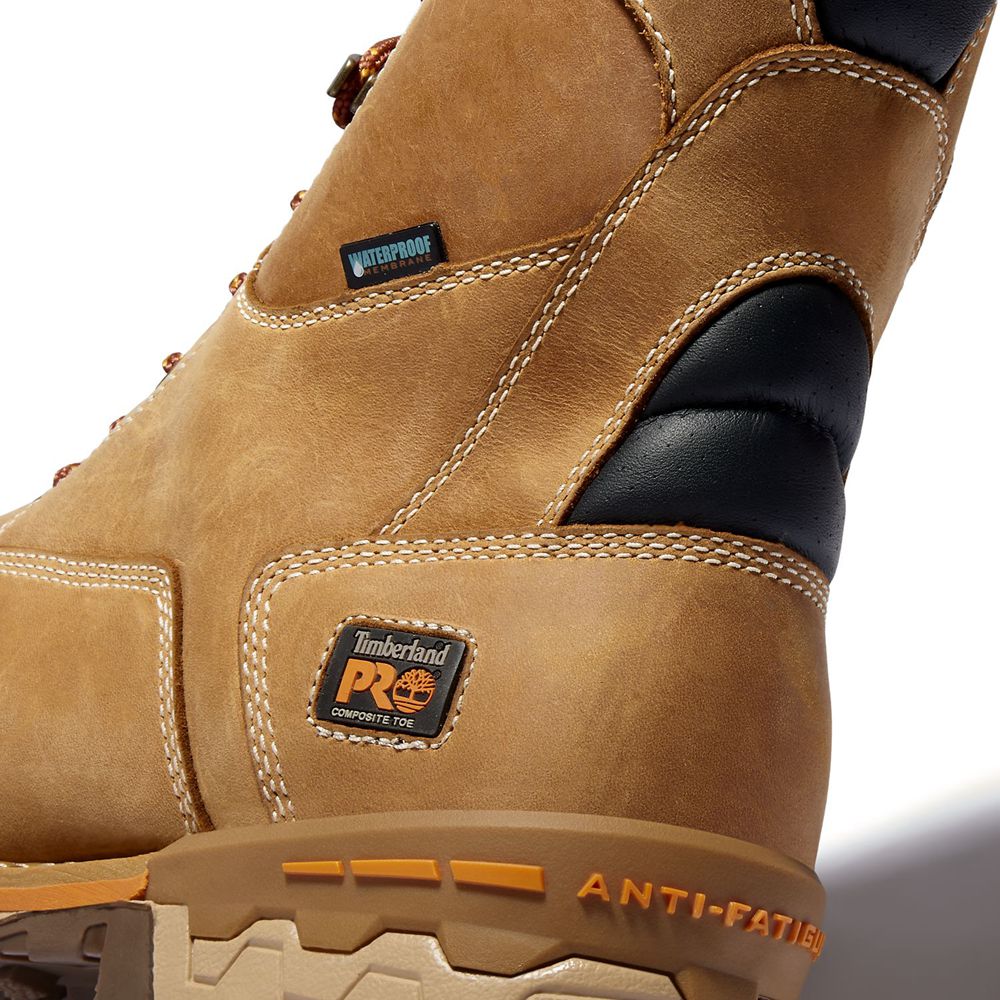 Botas de Trabajo Timberland Hombre Pro® Boondock 8\" Comp Toe Marrones/Negras - Chile GCV-734169